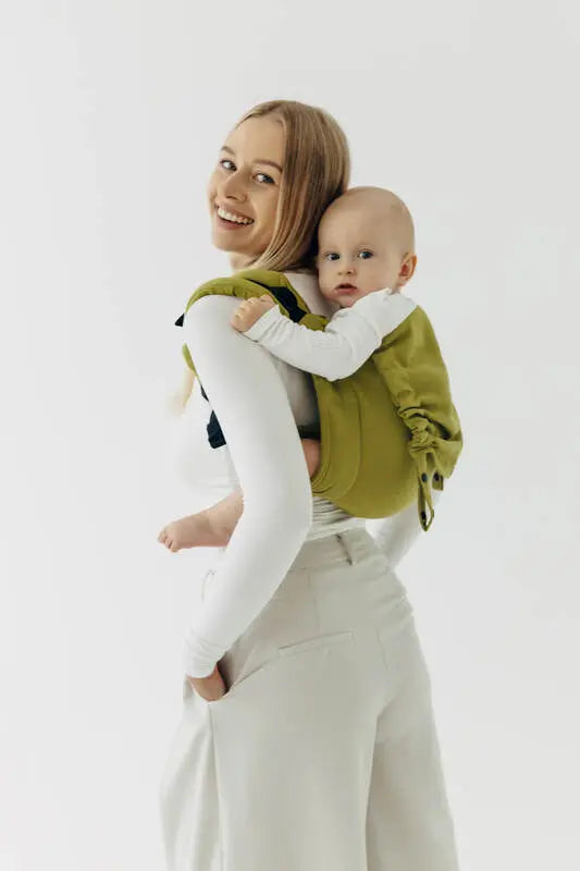 Lenny Buckle Onbuhimo PRO baby carrier, broken-twill weave (100% cotton) - SENCHA