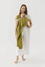 Ring Sling, Broken twill Weave (100% cotton), with gathered shoulder - SENCHA - standard 1.8m