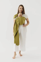 Ring Sling, Broken twill Weave (100% cotton), with gathered shoulder - SENCHA - standard 1.8m
