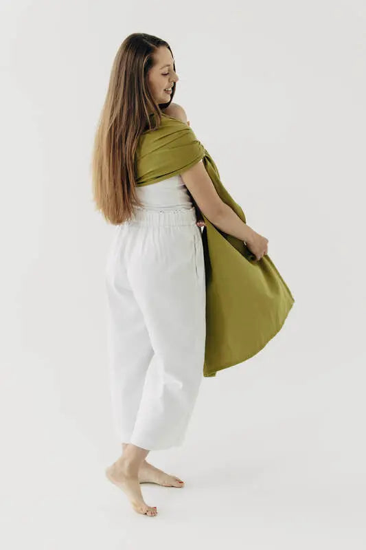 Ring Sling, Broken twill Weave (100% cotton), with gathered shoulder - SENCHA - standard 1.8m