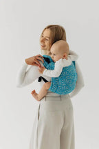 Lenny Buckle Onbuhimo PRO baby carrier, jacquard weave (50% silk, 50% cotton) - INFINITY - HAVEN