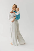Lenny Buckle Onbuhimo PRO baby carrier, jacquard weave (50% silk, 50% cotton) - INFINITY - HAVEN