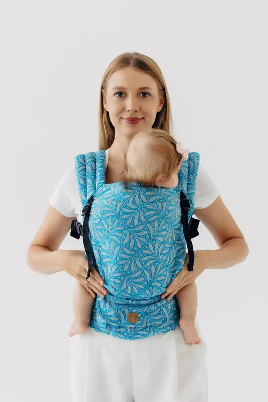 LennyLight Carrier, jacquard weave (50% silk, 50% cotton) - INFINITY - HAVEN