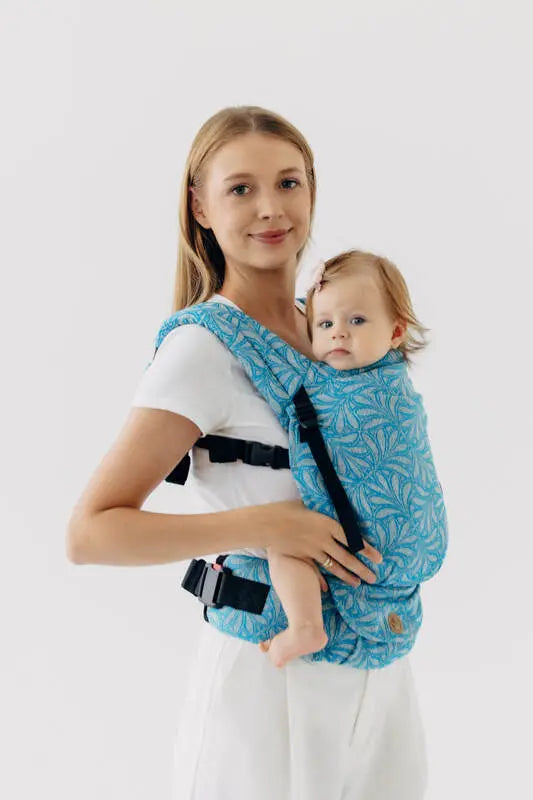 LennyLight Carrier, jacquard weave (50% silk, 50% cotton) - INFINITY - HAVEN