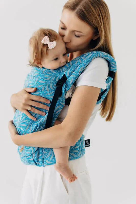 LennyLight Carrier, jacquard weave (50% silk, 50% cotton) - INFINITY - HAVEN