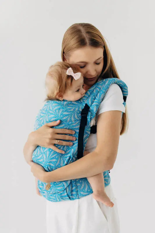 LennyLight Carrier, jacquard weave (50% silk, 50% cotton) - INFINITY - HAVEN
