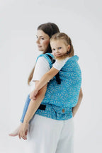 LennyPreschool Carrier, jacquard weave (50% silk, 50% cotton) - INFINITY - HAVEN