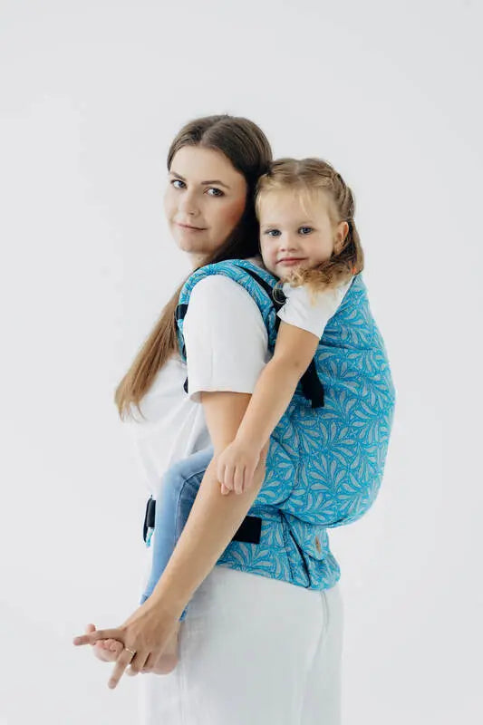 LennyPreschool Carrier, jacquard weave (50% silk, 50% cotton) - INFINITY - HAVEN