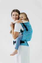LennyPreschool Carrier, jacquard weave (50% silk, 50% cotton) - INFINITY - HAVEN