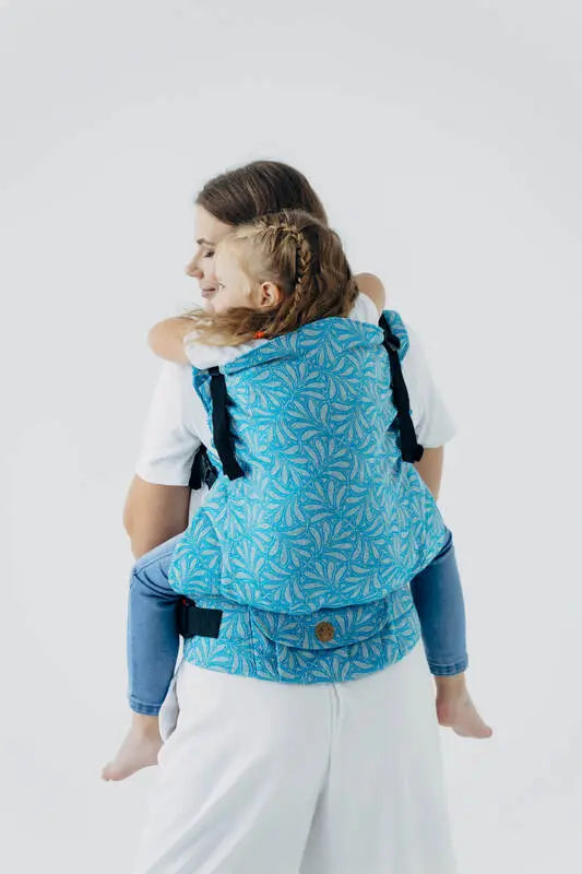 LennyPreschool Carrier, jacquard weave (50% silk, 50% cotton) - INFINITY - HAVEN