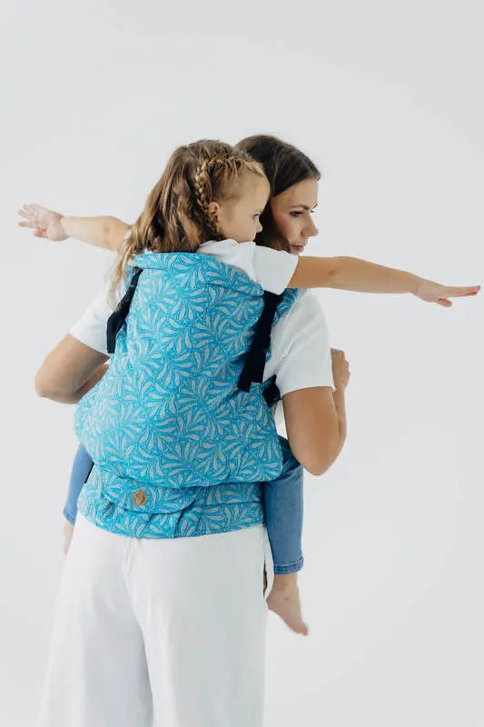 LennyPreschool Carrier, jacquard weave (50% silk, 50% cotton) - INFINITY - HAVEN