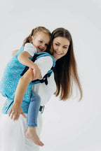LennyPreschool Carrier, jacquard weave (50% silk, 50% cotton) - INFINITY - HAVEN