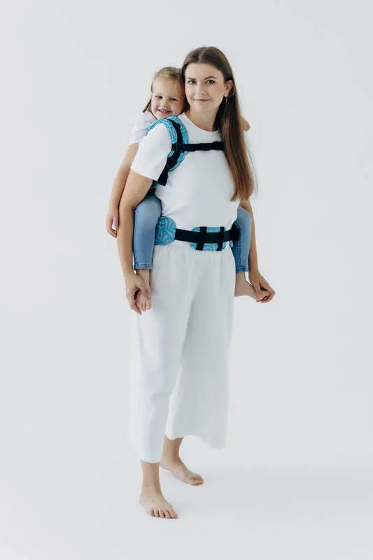 LennyPreschool Carrier, jacquard weave (50% silk, 50% cotton) - INFINITY - HAVEN