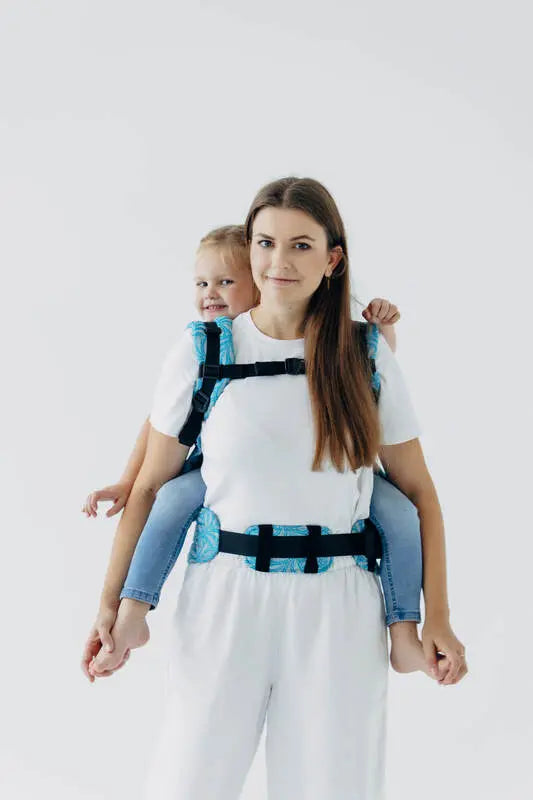 LennyPreschool Carrier, jacquard weave (50% silk, 50% cotton) - INFINITY - HAVEN