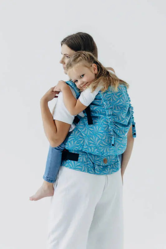 LennyPreschool Carrier, jacquard weave (50% silk, 50% cotton) - INFINITY - HAVEN