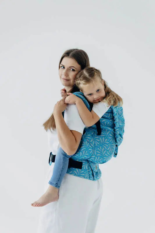 LennyPreschool Carrier, jacquard weave (50% silk, 50% cotton) - INFINITY - HAVEN