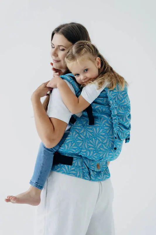 LennyPreschool Carrier, jacquard weave (50% silk, 50% cotton) - INFINITY - HAVEN