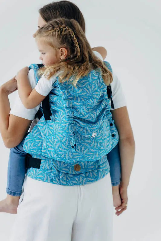 LennyPreschool Carrier, jacquard weave (50% silk, 50% cotton) - INFINITY - HAVEN