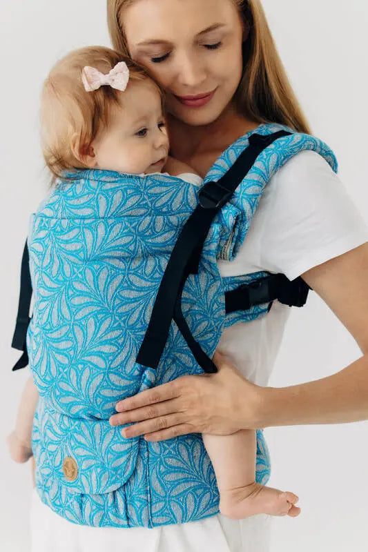 LennyUpGrade PRO Carrier, jacquard weave (50% silk, 50% cotton) - INFINITY - HAVEN