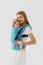 LennyUpGrade PRO Carrier, jacquard weave (50% silk, 50% cotton) - INFINITY - HAVEN