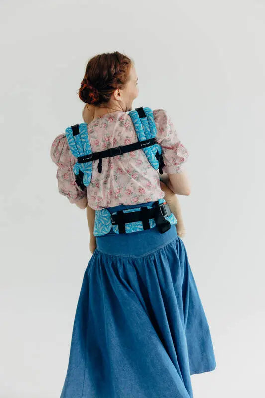 LennyUpGrade PRO Carrier, jacquard weave (50% silk, 50% cotton) - INFINITY - HAVEN