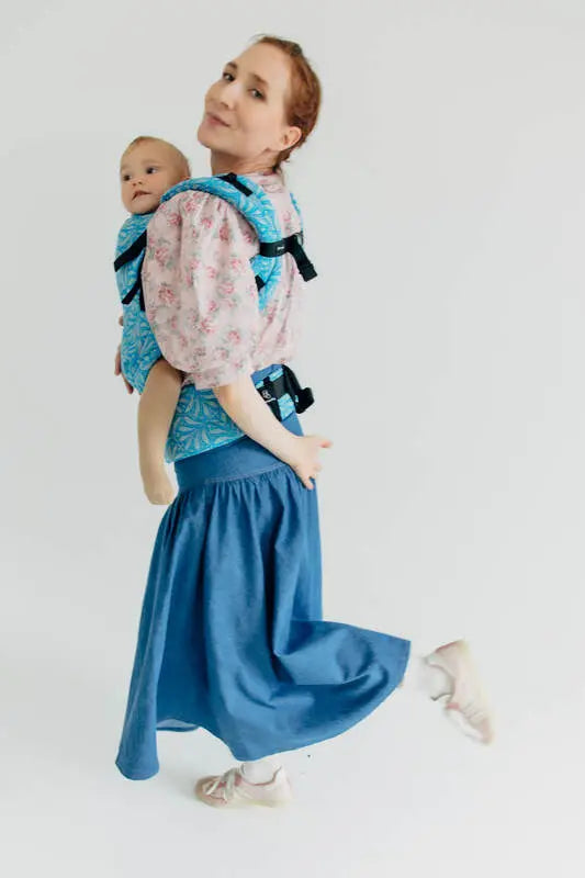 LennyUpGrade PRO Carrier, jacquard weave (50% silk, 50% cotton) - INFINITY - HAVEN