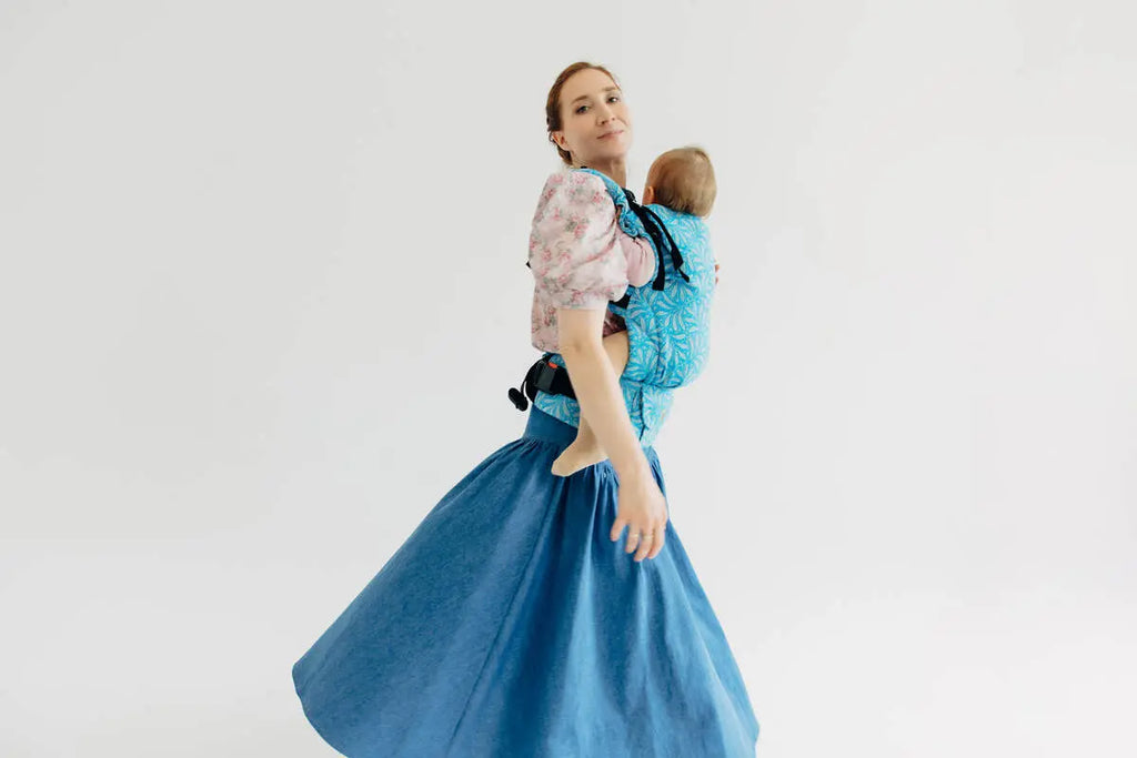 LennyUpGrade PRO Carrier, jacquard weave (50% silk, 50% cotton) - INFINITY - HAVEN