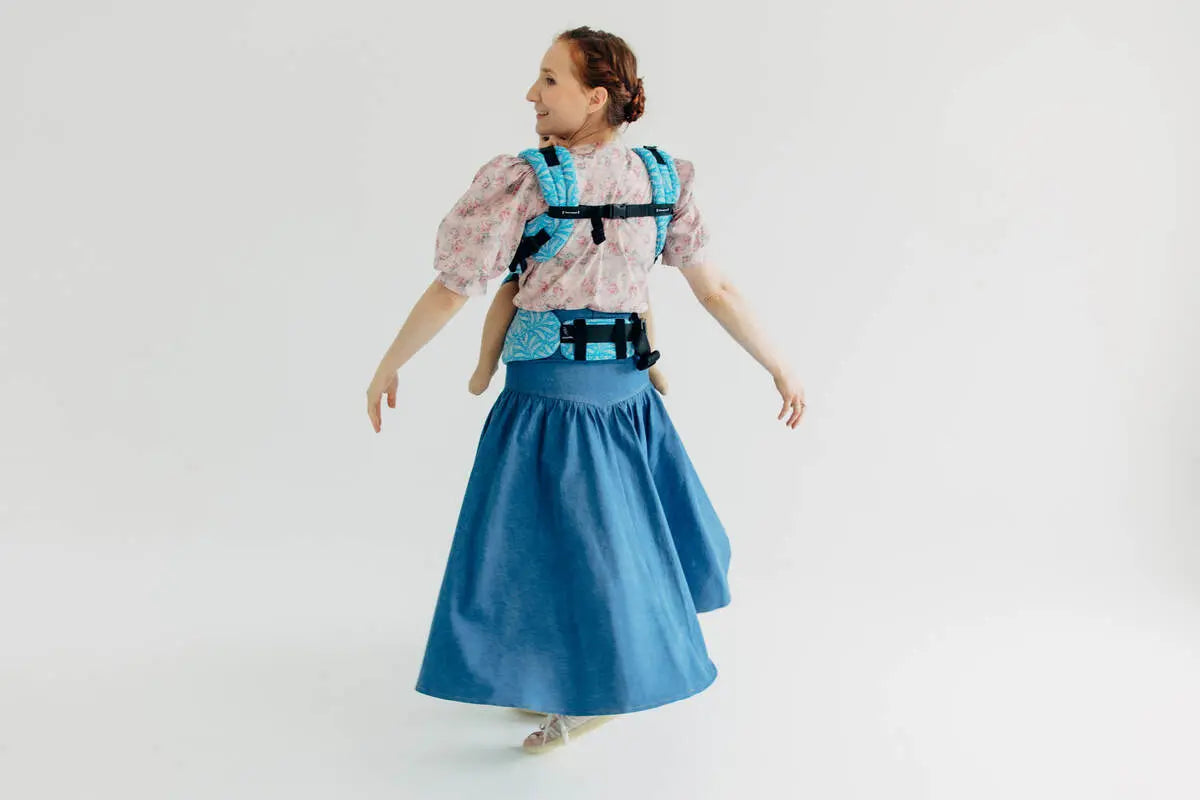 LennyUpGrade PRO Carrier, jacquard weave (50% silk, 50% cotton) - INFINITY - HAVEN