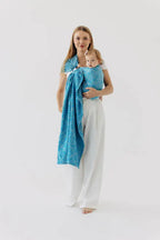 Ring Sling, Jacquard Weave (50% silk, 50% cotton), with gathered shoulder - INFINITY - HAVEN - standard 1.8m - Woven Baby    ring_slings    #