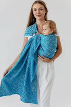 Ring Sling, Jacquard Weave (50% silk, 50% cotton), with gathered shoulder - INFINITY - HAVEN - standard 1.8m - Woven Baby    ring_slings    #