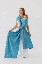 Baby Wrap, Jacquard Weave (50% silk, 50% cotton) - INFINITY - HAVEN