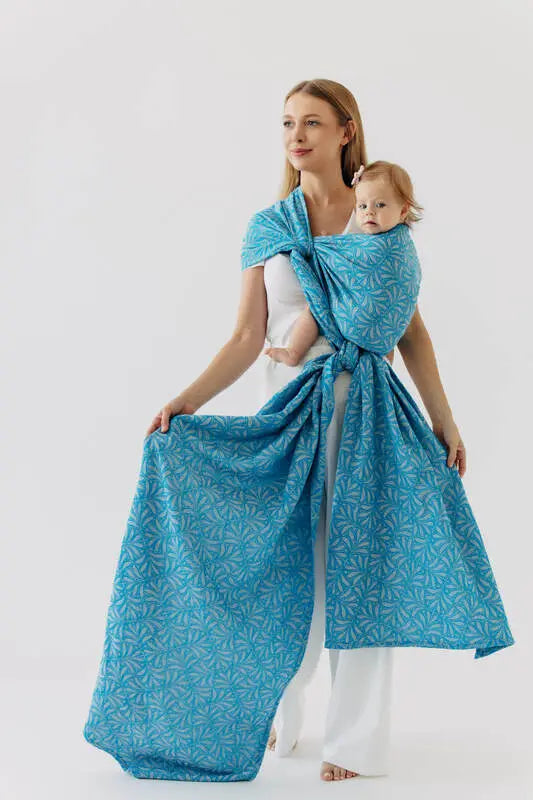 Baby Wrap, Jacquard Weave (50% silk, 50% cotton) - INFINITY - HAVEN