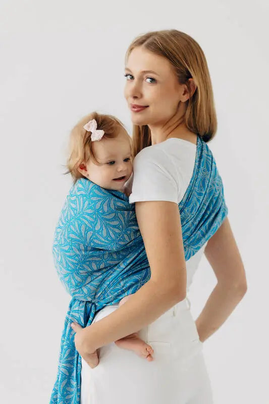 Baby Wrap, Jacquard Weave (50% silk, 50% cotton) - INFINITY - HAVEN