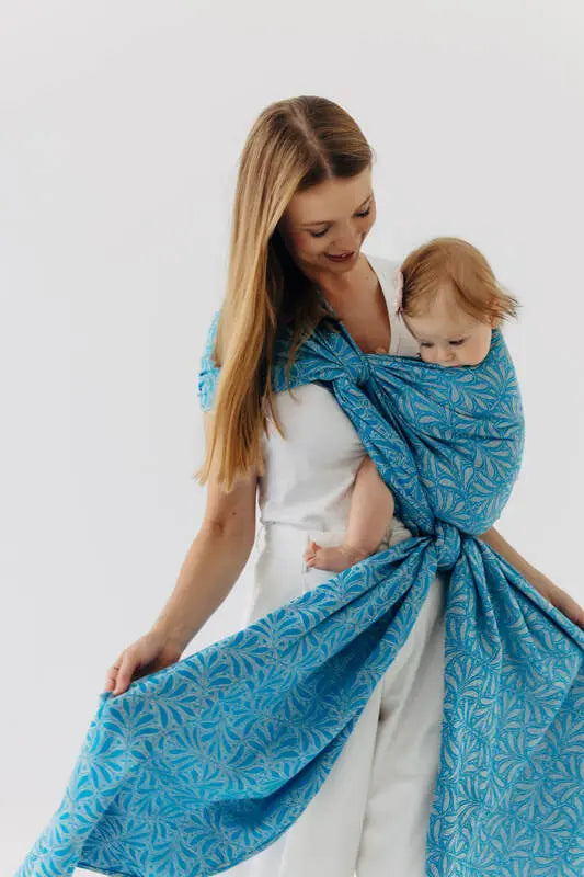 Baby Wrap, Jacquard Weave (50% silk, 50% cotton) - INFINITY - HAVEN