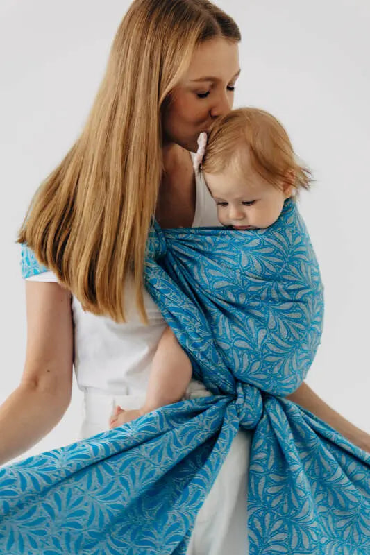 Baby Wrap, Jacquard Weave (50% silk, 50% cotton) - INFINITY - HAVEN