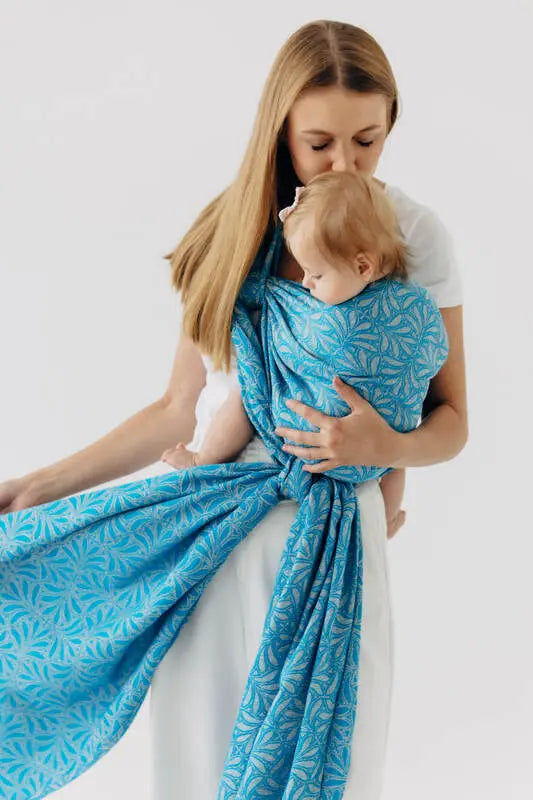 Baby Wrap, Jacquard Weave (50% silk, 50% cotton) - INFINITY - HAVEN