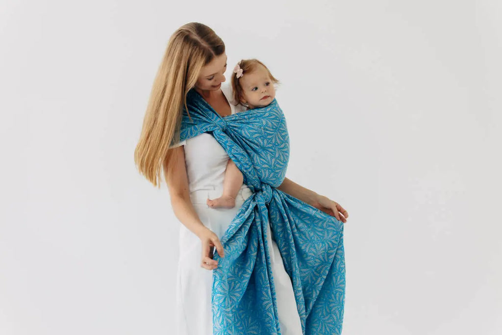 Baby Wrap, Jacquard Weave (50% silk, 50% cotton) - INFINITY - HAVEN