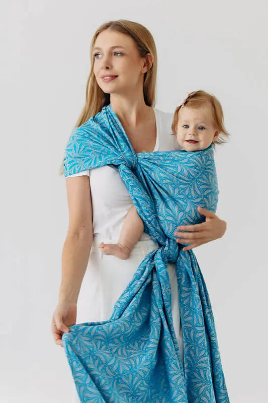 Baby Wrap, Jacquard Weave (50% silk, 50% cotton) - INFINITY - HAVEN