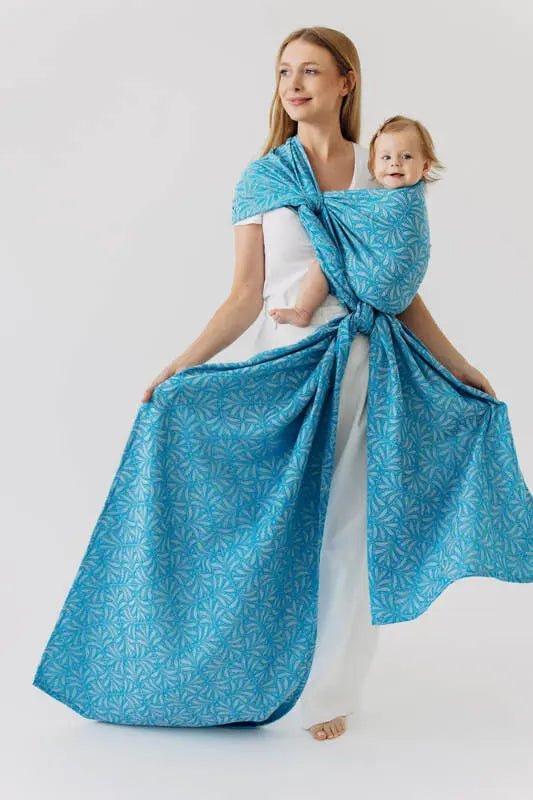 Baby Wrap, Jacquard Weave (50% silk, 50% cotton) - INFINITY - HAVEN