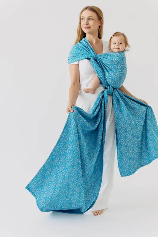 Baby Wrap, Jacquard Weave (50% silk, 50% cotton) - INFINITY - HAVEN