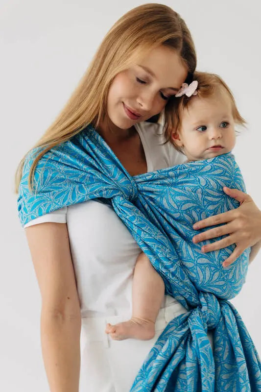 Baby Wrap, Jacquard Weave (50% silk, 50% cotton) - INFINITY - HAVEN