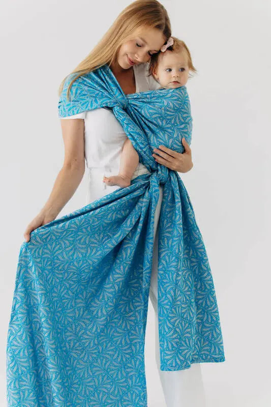 Baby Wrap, Jacquard Weave (50% silk, 50% cotton) - INFINITY - HAVEN