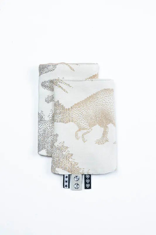 Drool Pads (100% cotton) - JURASSIC - ICE DESERT