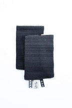 Drool Pads (100% cotton) - LITTLE HERRINGBONE OMBRE GREY
