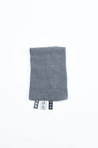 Drool Pads (100% cotton) - LITTLE HERRINGBONE OMBRE GREY