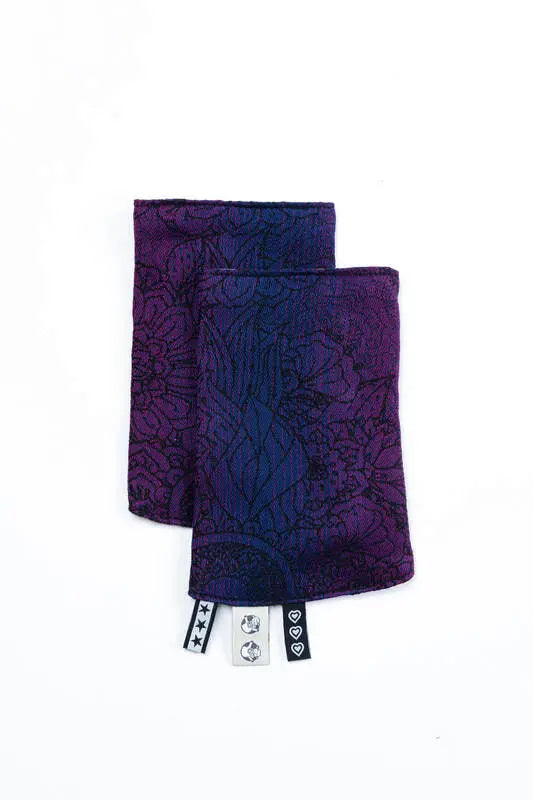 Drool Pads (100% cotton) - WILD WINE - BOUQUET