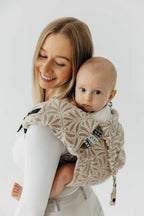 Drool Pads (Outer fabric - 50% cotton, 50% bamboo viscose; Lining - 100% cotton) - INFINITY - GOLDEN HOUR