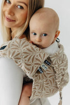 Drool Pads (Outer fabric - 50% cotton, 50% bamboo viscose; Lining - 100% cotton) - INFINITY - GOLDEN HOUR