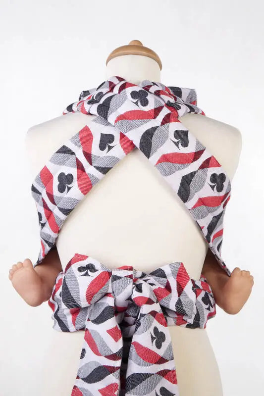 Mei Tai carrier Mini with hood/ jacquard twill / 100% cotton / QUEEN OF HEARTS (grade B) - Woven Baby Title - Default Title   mei_tai_carriers    #