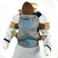DIDYMOS Doll Snap Kanga Cool Water - Woven Baby One Size / silver-grey | light blue   Accessories > Doll Carriers > Doll Carrier    #